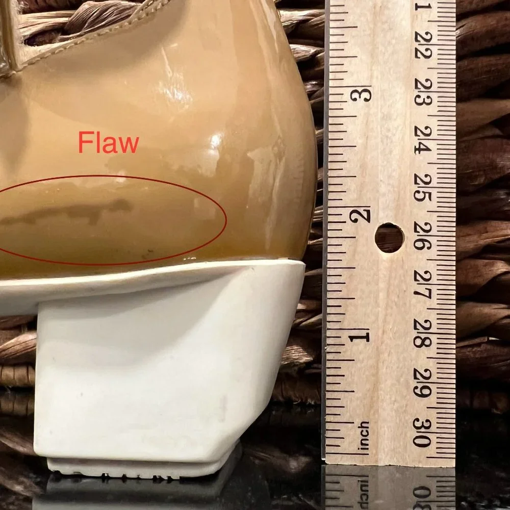 Camper Heel Tan Velcro Ankle Strap suede and patent low heel sandals size 39 8.5 - Picture 12 of 12